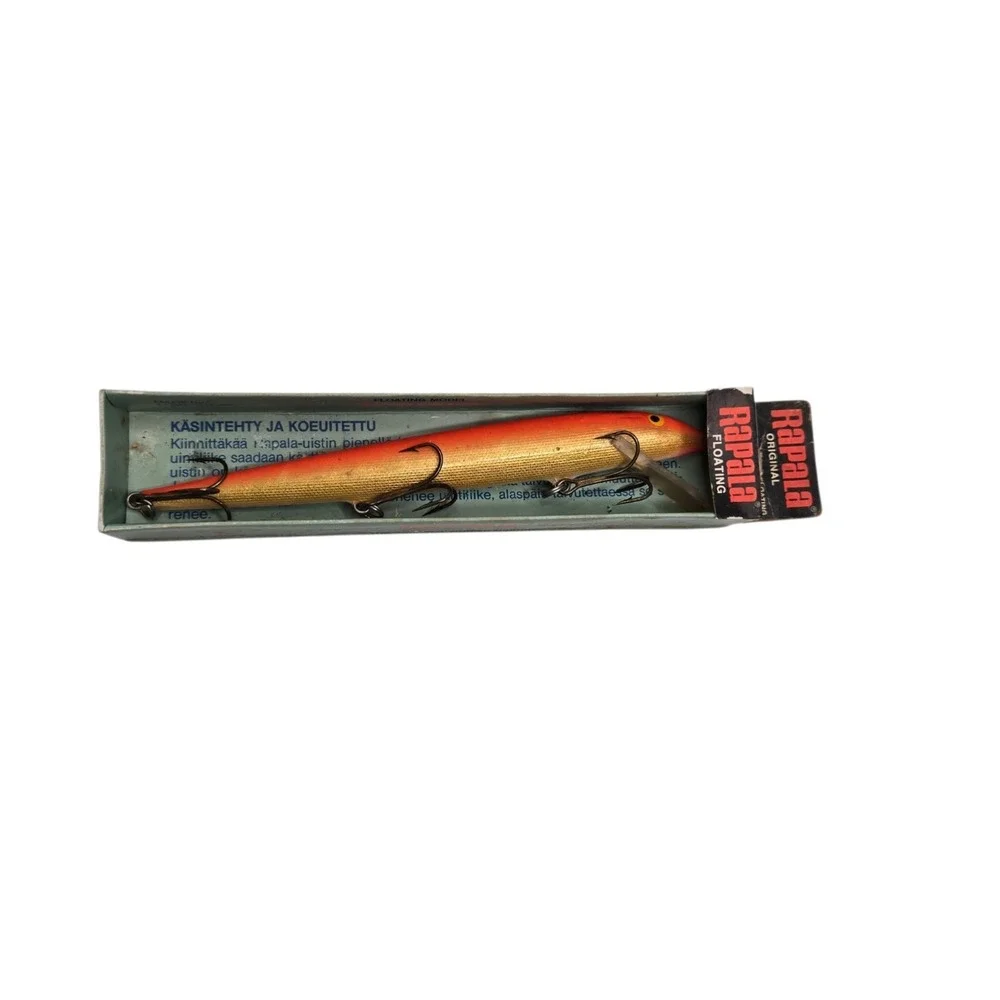 RAPALA 18 GFR Magnum Gold Fluorescent Red Floating Fishing Lure 7